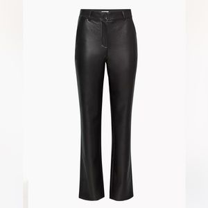 NWT Aritzia Babaton Command Black Began Leather Pants